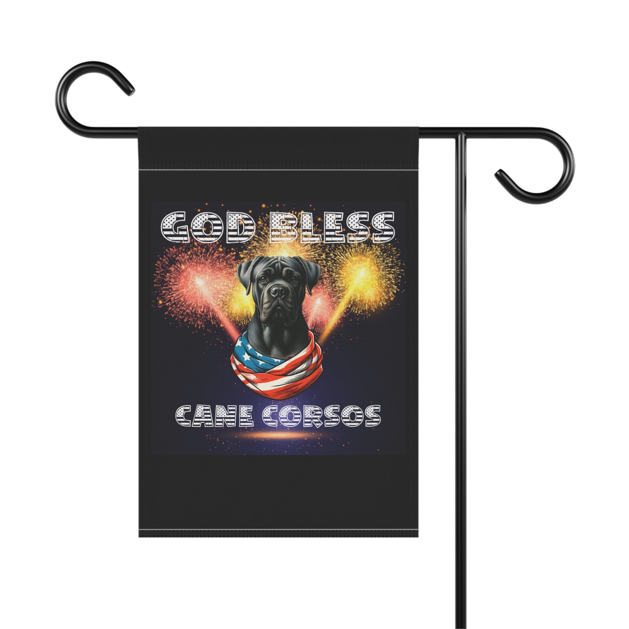 God Bless Cane Corso Patriotic Garden & House Banner