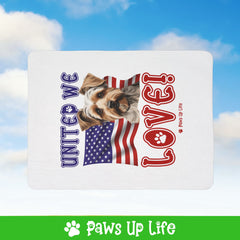 Biewer Terrier Dog United We Love Fleece Sherpa Blanket - Perfect for Snuggling and Cozy Napping | Paws Up Life, LLC