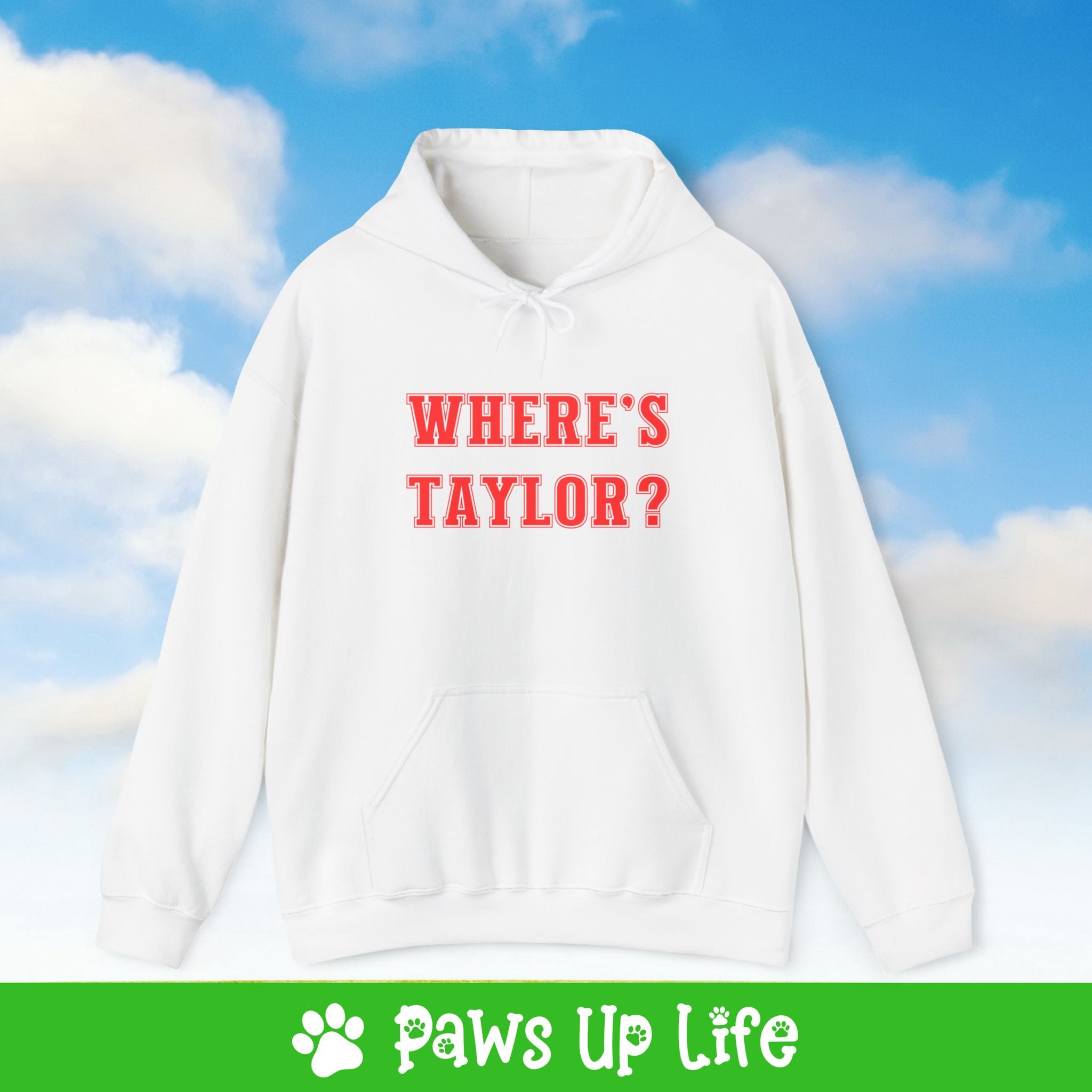 Where's Taylor Football Unisex Hoodie Hooded Sweatshirt Classic Cotton | Paws Up Life, LLC