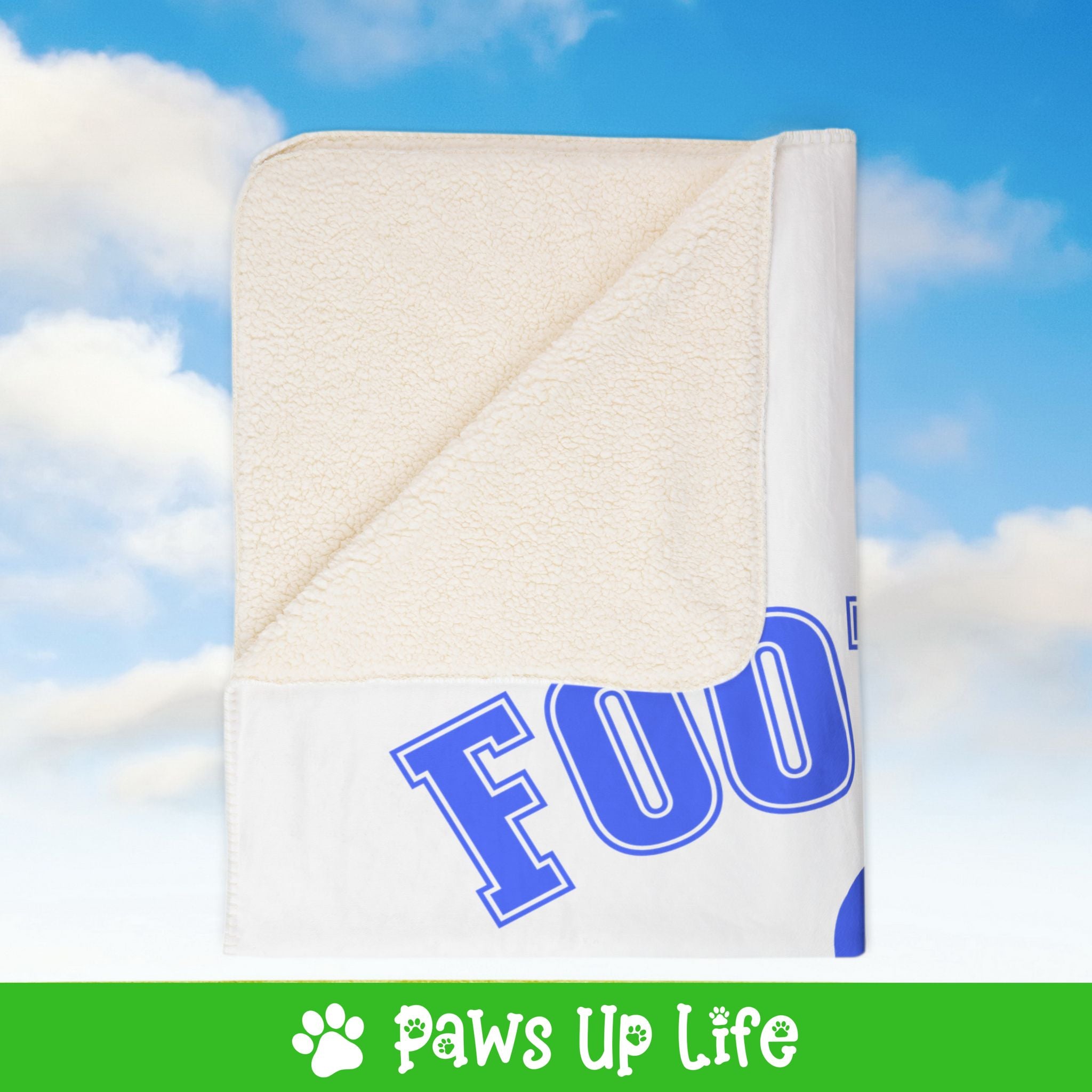 Football Dog Dad Fleece Sherpa Blanket - Perfect for Snuggling and Cozy Napping | Paws Up Life, LLC