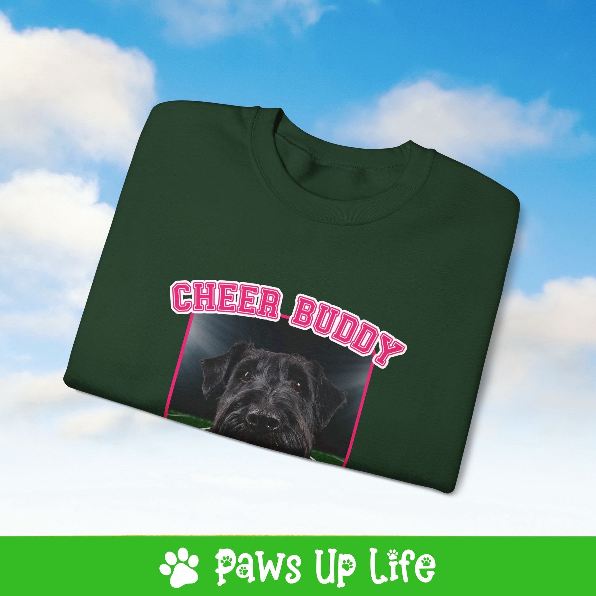 Irish Terrier Football Cheer Buddy Cheerleading Dog Crewneck Sweatshirt, Unisex Gift for Animal Lovers, Dog Mom Dad Sweatshirt, Cute Dog Lover Apparel, Fun Pet | Paws Up Life, LLC