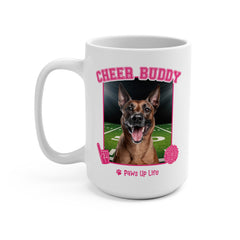 Belgian Tervuren Cheer Buddy Cheerleading Dog 15oz Large Coffee Mug Ceramic Drinkware Tea Washable | Paws Up Life, LLC