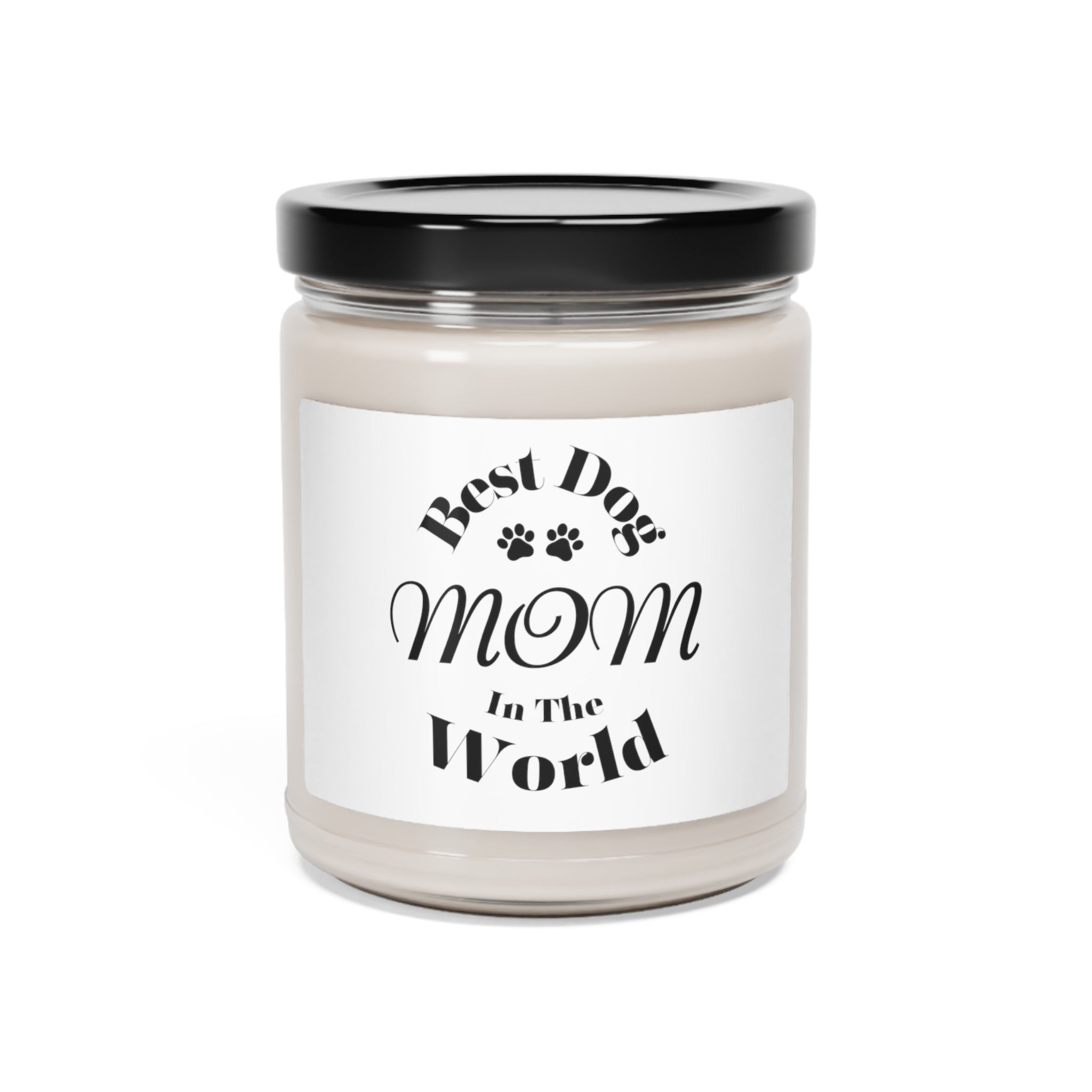 Best Dog Mom in the World Candle: A Heartwarming Gift for Pet Lovers   Scented Soy Candle, 9oz, Apple Harvest Scent | Paws Up Life, LLC