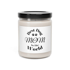 Best Dog Mom in the World Candle: A Heartwarming Gift for Pet Lovers   Scented Soy Candle, 9oz, Apple Harvest Scent | Paws Up Life, LLC