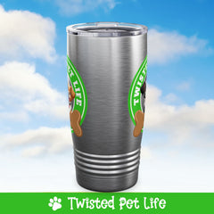 Twisted Pet Life Brand Logo Ringneck Tumbler 20oz Green