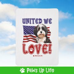 Havanese Dog United We Love Fleece Sherpa Blanket - Perfect for Snuggling and Cozy Napping | Paws Up Life, LLC