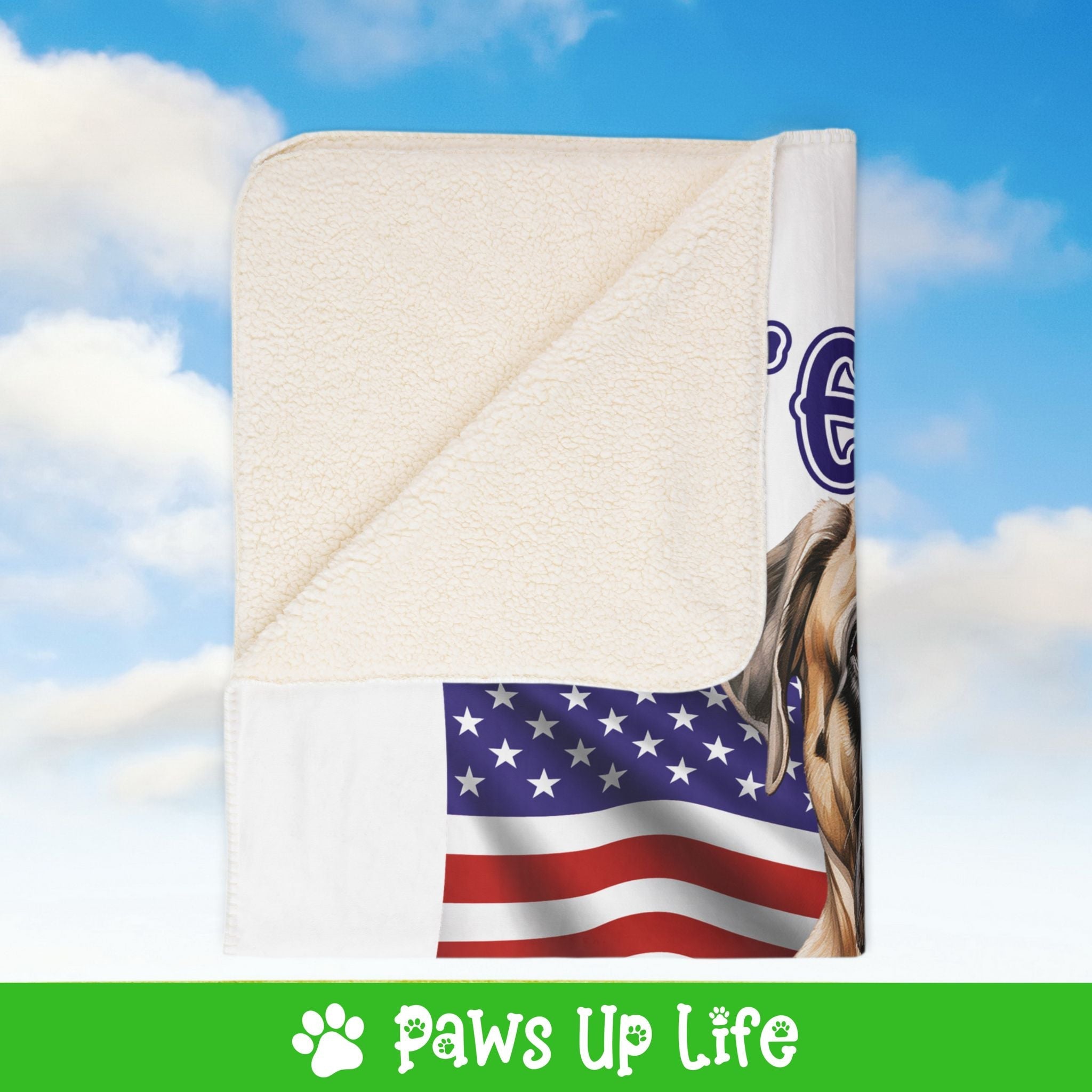 Mastiff Dog United We Love Fleece Sherpa Blanket - Perfect for Snuggling and Cozy Napping | Paws Up Life, LLC