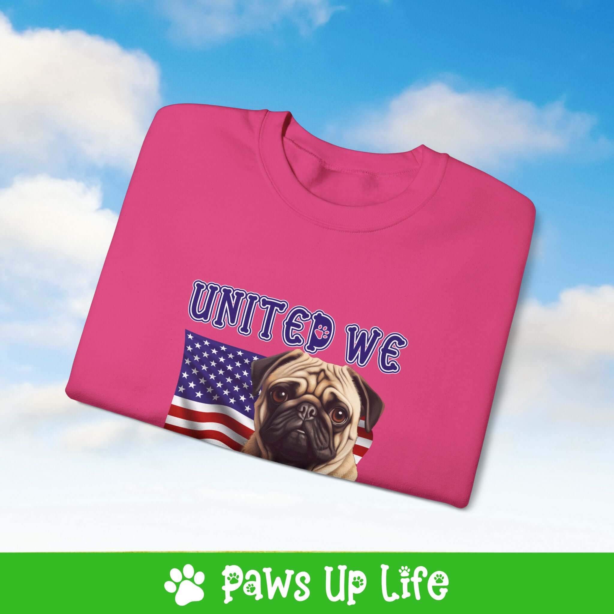 Pug Dog Patriotic Sweatshirt