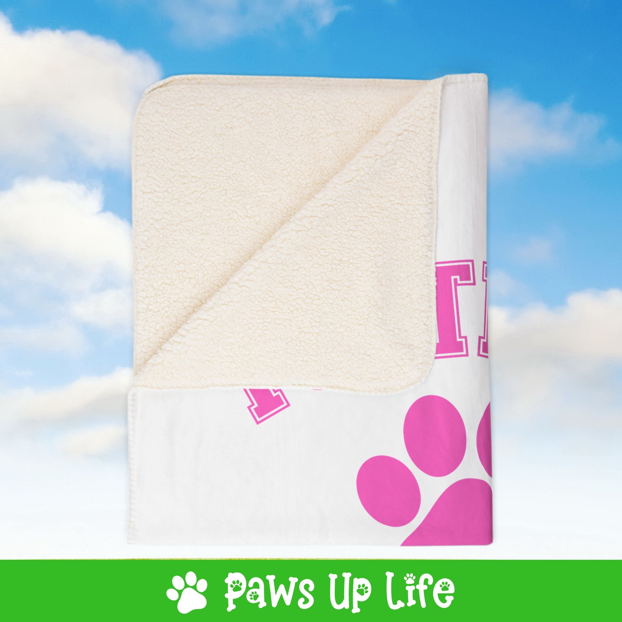 Football Dog Mom Fleece Sherpa Blanket - Perfect for Snuggling and Cozy Napping | Paws Up Life, LLC