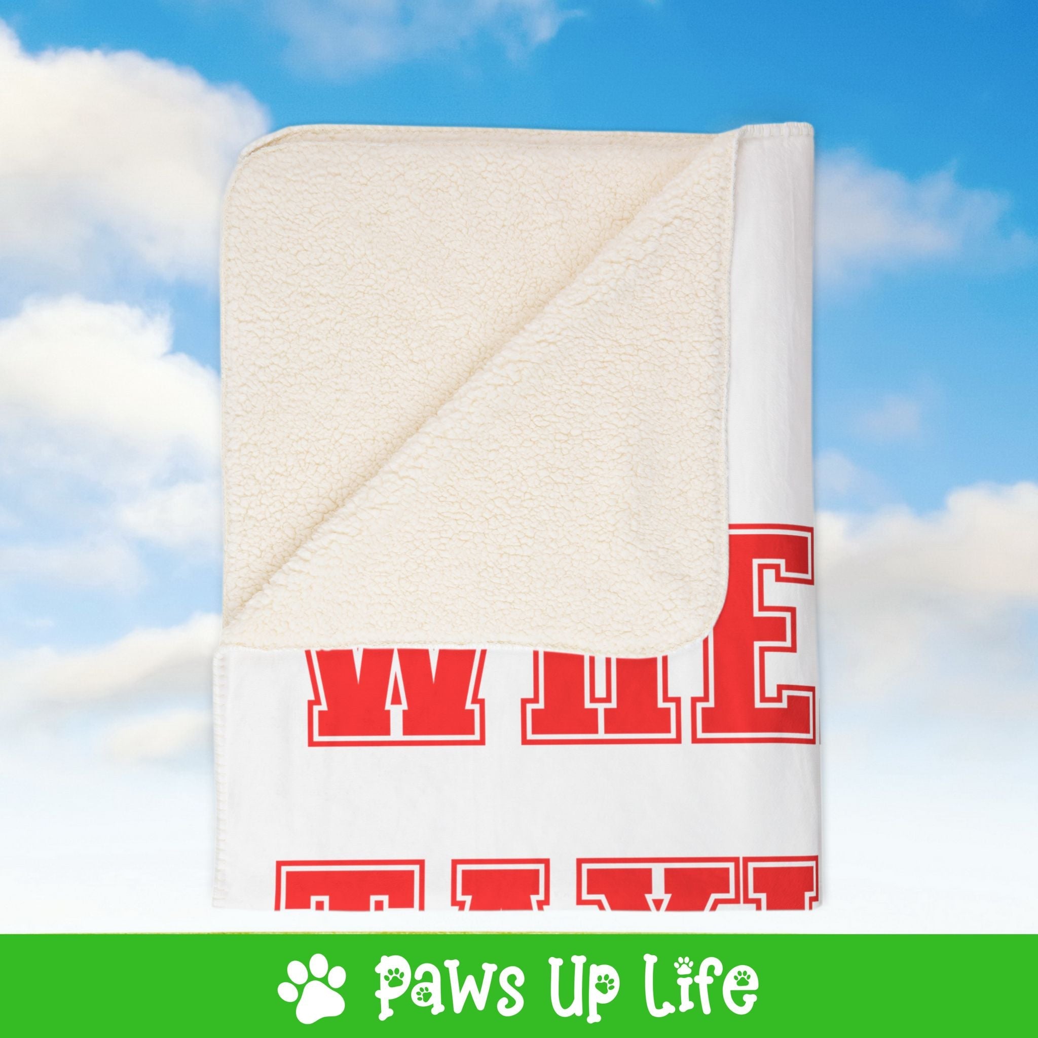 Where's Taylor Football Fleece Sherpa Blanket - Perfect for Snuggling and Cozy Napping | Paws Up Life, LLC