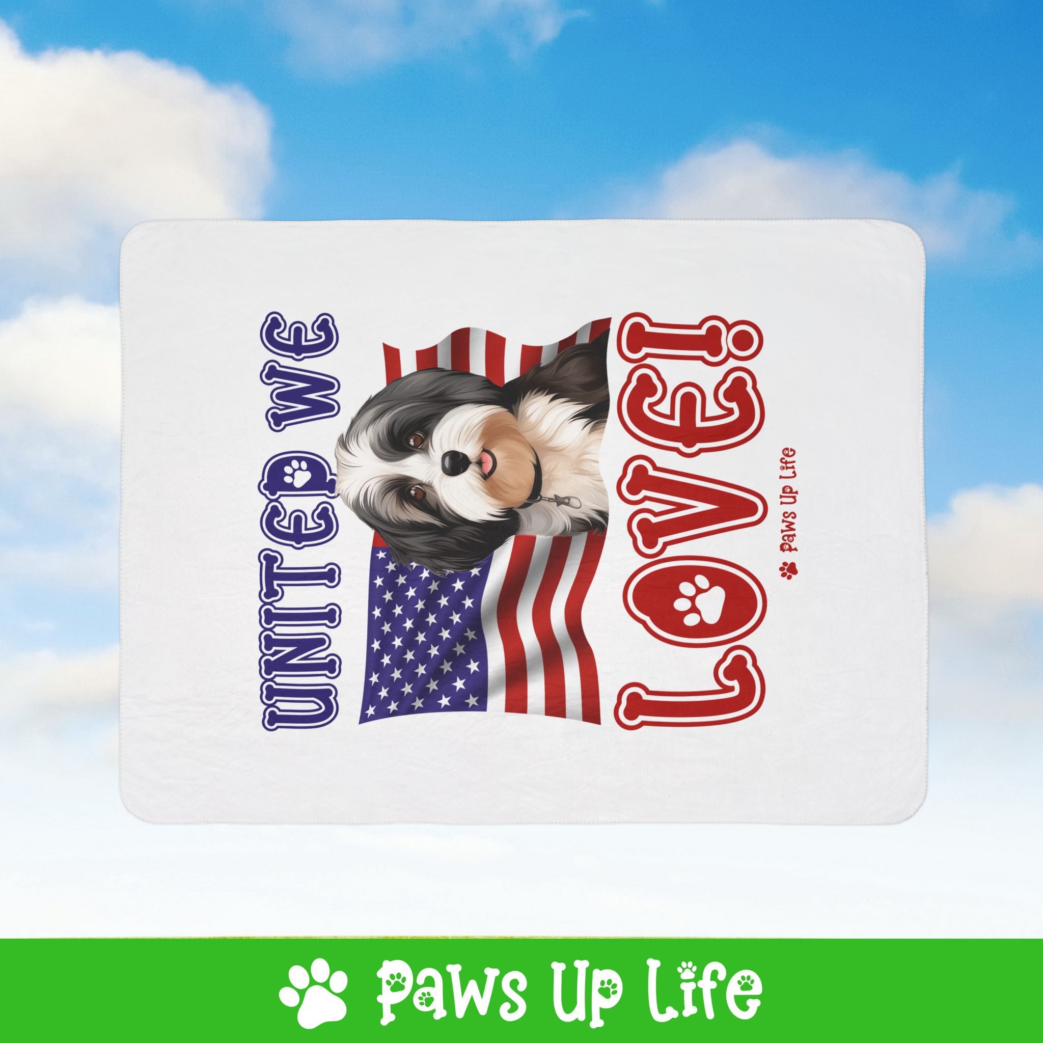 Havanese Dog United We Love Fleece Sherpa Blanket - Perfect for Snuggling and Cozy Napping | Paws Up Life, LLC