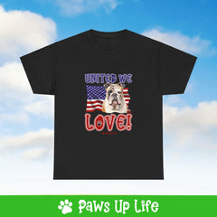 Bulldog Dog United We Love Dog Tee, Shirt, Unisex Pet Lover Gift, Dog Mom Dad Tshirt, Animal Rescue Advocate, Cute Puppy Graphic Top Classic Collar