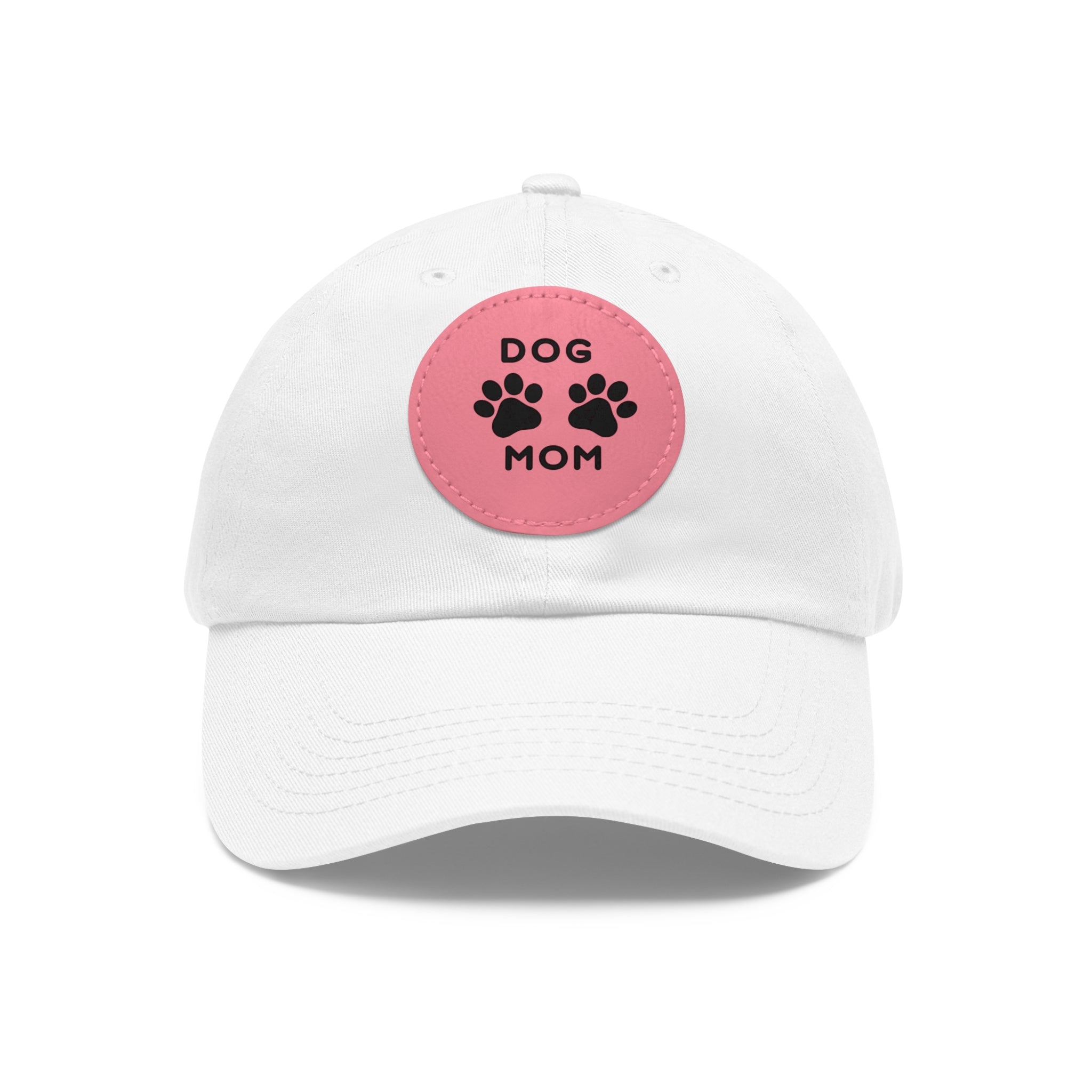 Dog Mom Embroidered Hat For Proud Pet Owners.  Sylish Baseball Cap.  Dog Mom Hat with Leather Patch (Round)| Gift For Her| Mother's Day| Birthday|Christmas| New Puppy| New Pet Owner| Pet Adoption | Paws Up Life, LLC