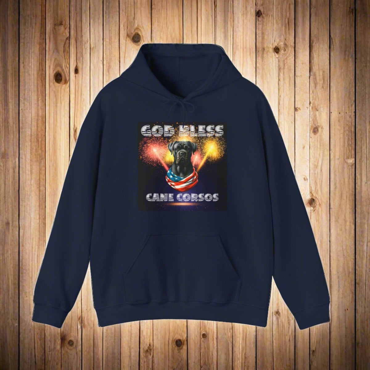 God Bless Cane Corso Patriotic Unisex Sweatshirt Heavy Blend™ Hooded | Paws Up Life, LLC