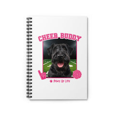 Irish Terrier Football Cheer Buddy Cheerleading Dog Spiral Notebook for Office and Home - Ruled Line | Paws Up Life, LLC