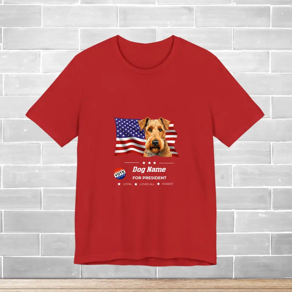 T-Shirt | Vote for My Dog Campaign Personalized TShirt Tee | Paws Up Life, LLC