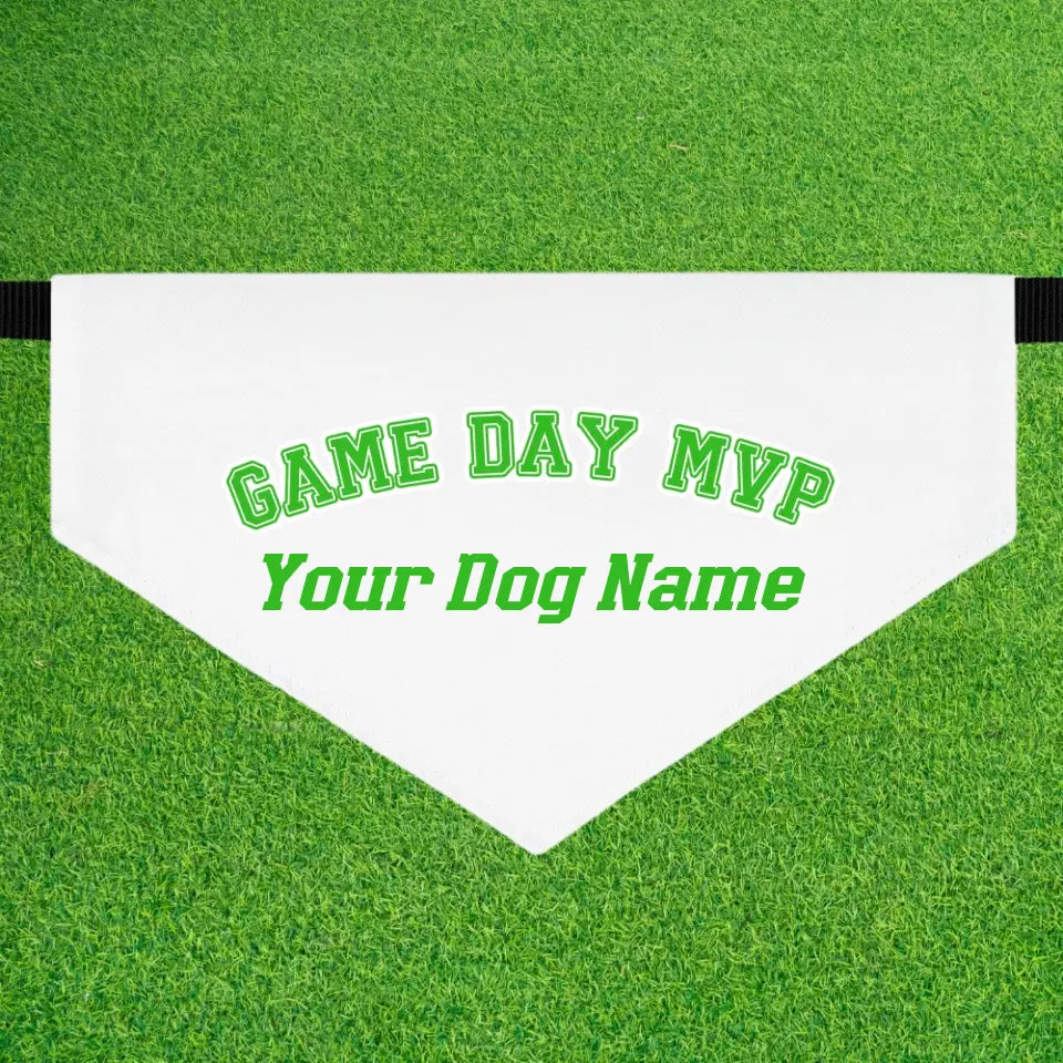 Bandana | Game Day MVP Dog Personalized Football Adjustable Bandana | Paws Up Life, LLC