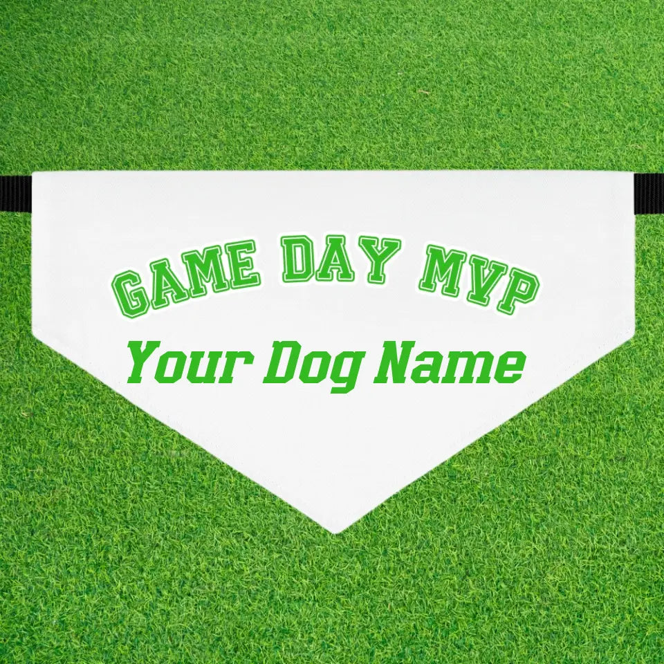 Bandana | Game Day MVP Dog Personalized Football Adjustable Bandana | Paws Up Life, LLC