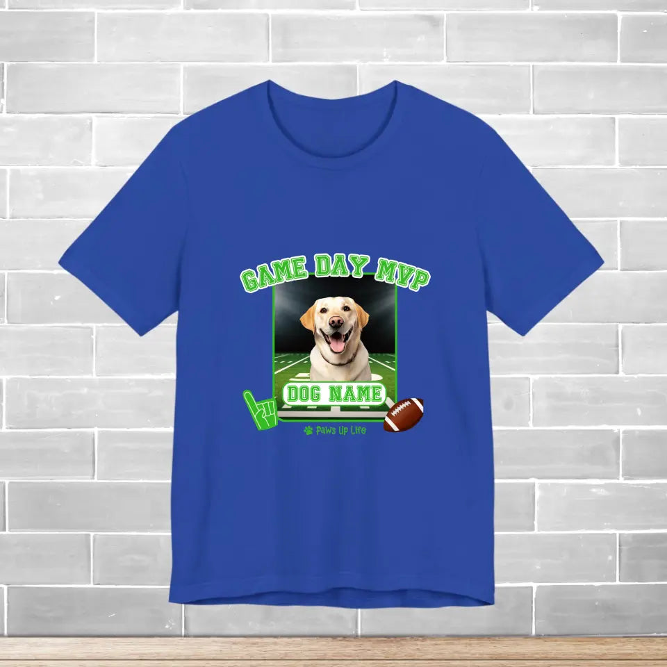 TShirt | Game Day MVP Football Dog Personalized Jersey TShirt | Paws Up Life, LLC