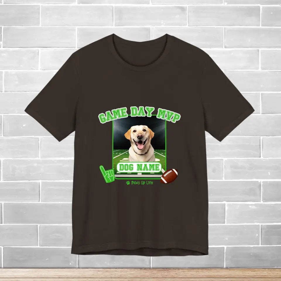 TShirt | Game Day MVP Football Dog Personalized Jersey TShirt | Paws Up Life, LLC