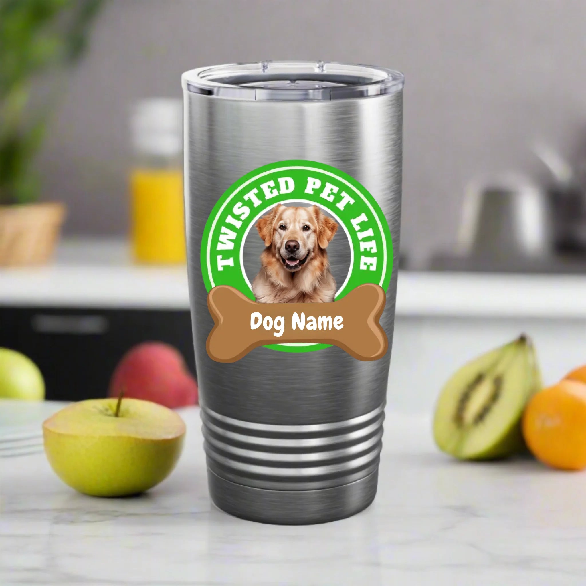 Twisted Pet Life Personalized Tumbler Cup for Dog Lovers