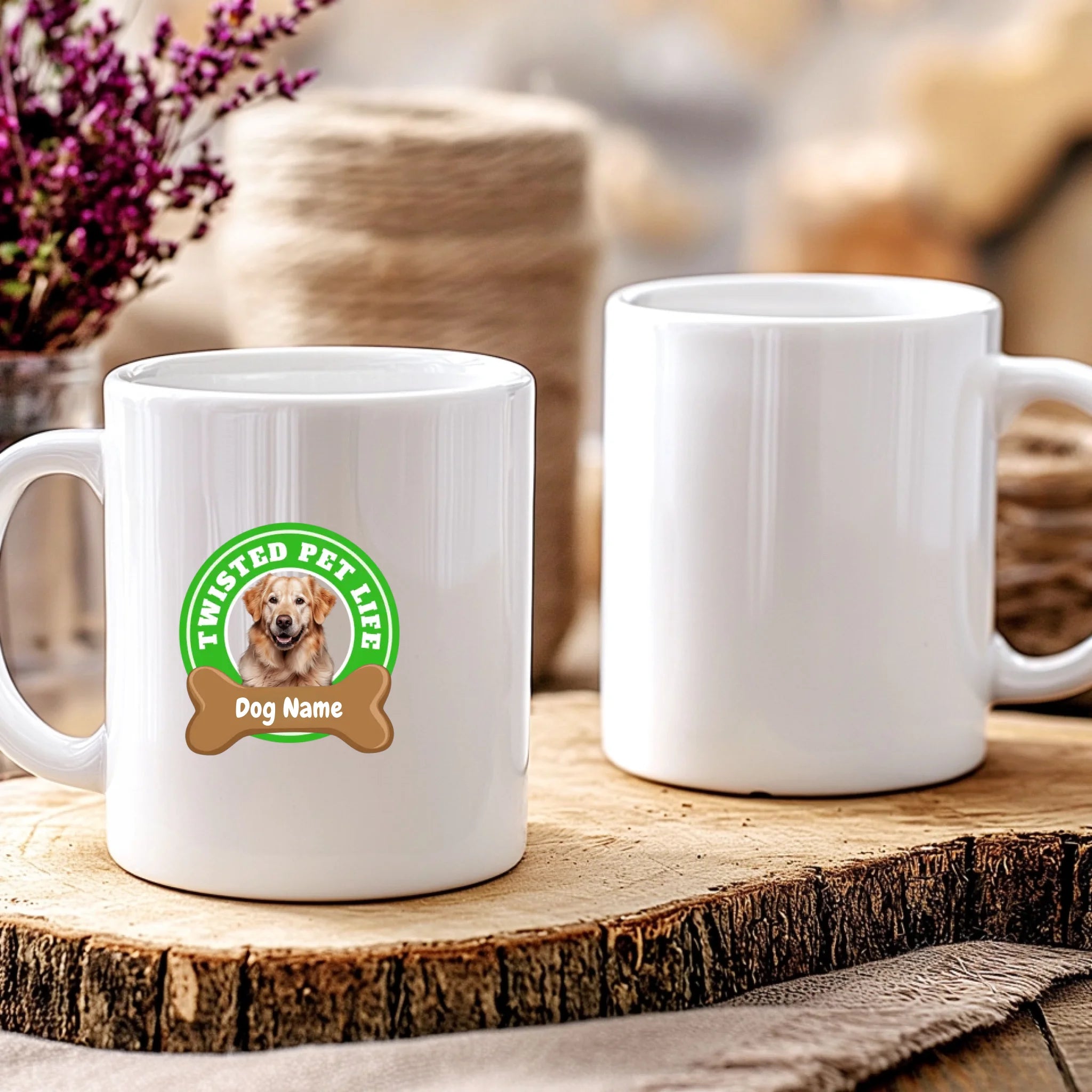 Twisted Pet Life Personalized 20oz Coffee Mug Cup for Dog Lovers