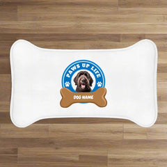 Puppy Dog Feeding Mat | Personalized Bone Shaped Pet Mat by Twisted Pet Life