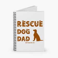 Rescue Dog Dad Notebook | Personalized Dog Lover Adoption Gift