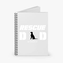 Rescue Dog Dad Notebook | Personalized Dog Lover Adoption Gift