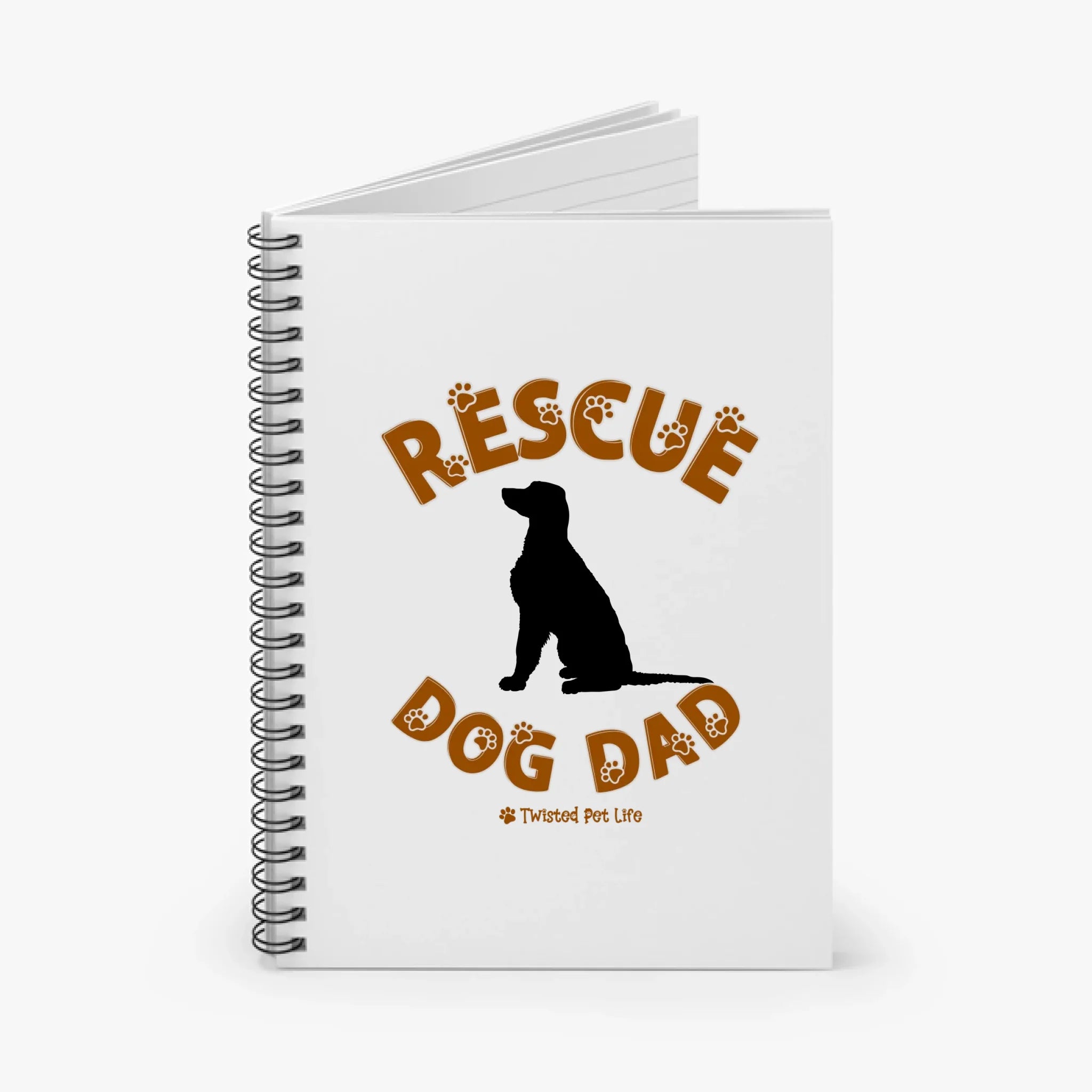 Rescue Dog Dad Notebook | Personalized Dog Lover Adoption Gift