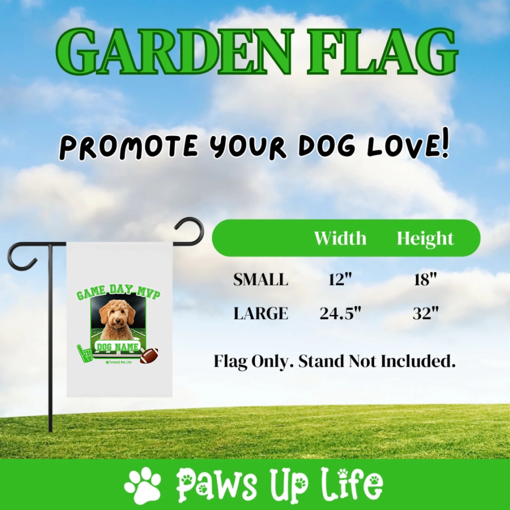 Garden Flag | Game Day MVP Personalized Football Garden Flag