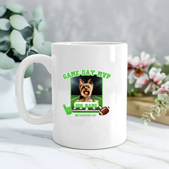 Coffee Mug | Game Day MVP Dog Personalized Football Coffee Mug Jumbo 20oz