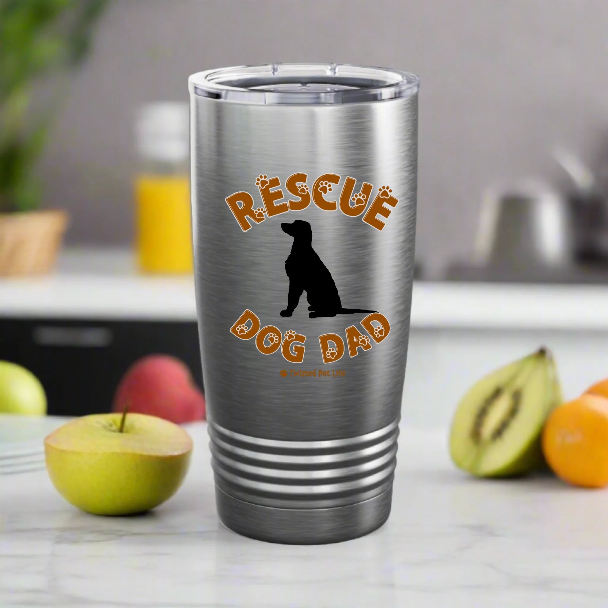 Rescue Dog Dad Tumbler | Personalized Dog Lover Adoption Gift