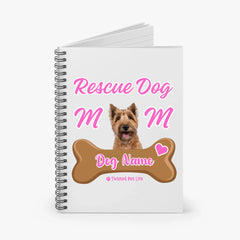 Rescue Dog Mom Notebook | Personalized Dog Lover Gift