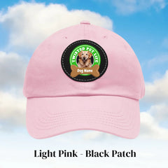 Hat - Light Pink - Black Patch (1)
