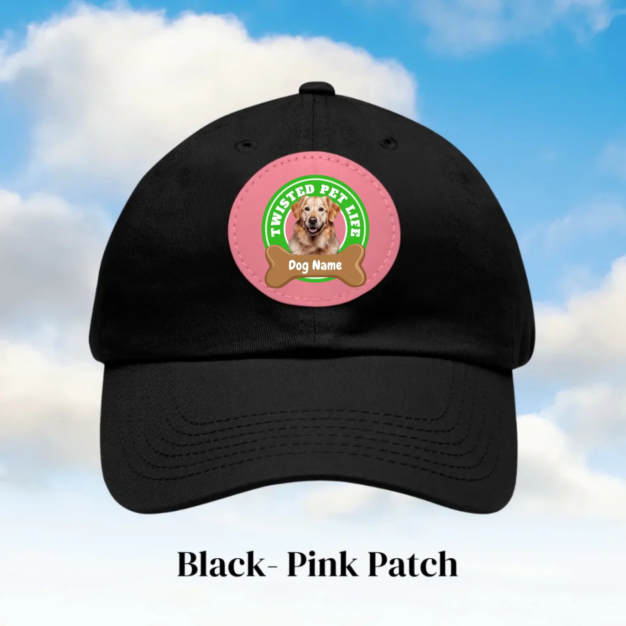 Hat - Black - Pink Patch (1)