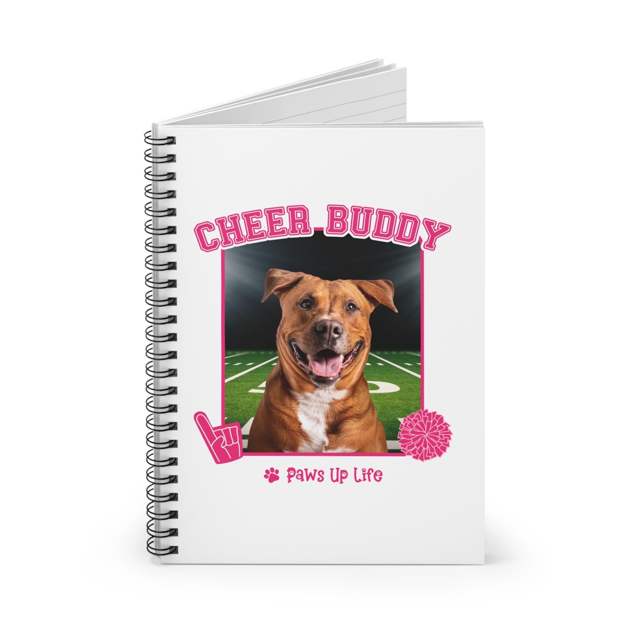 Beauceron Cheer Buddy Cheerleading Dog Spiral Notebook for Office and Home - Ruled Line | Paws Up Life, LLC
