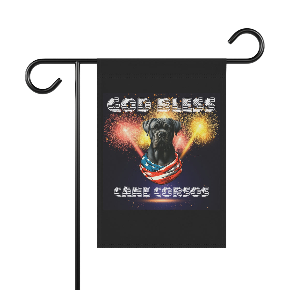 God Bless Cane Corso Patriotic Garden & House Banner | Paws Up Life, LLC