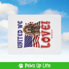 Cocker Spaniel Dog United We Love Fleece Sherpa Blanket - Perfect for Snuggling and Cozy Napping | Paws Up Life, LLC