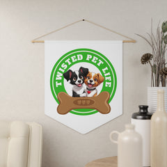 Twisted Pet Life Branded Pennant Wall Hanging