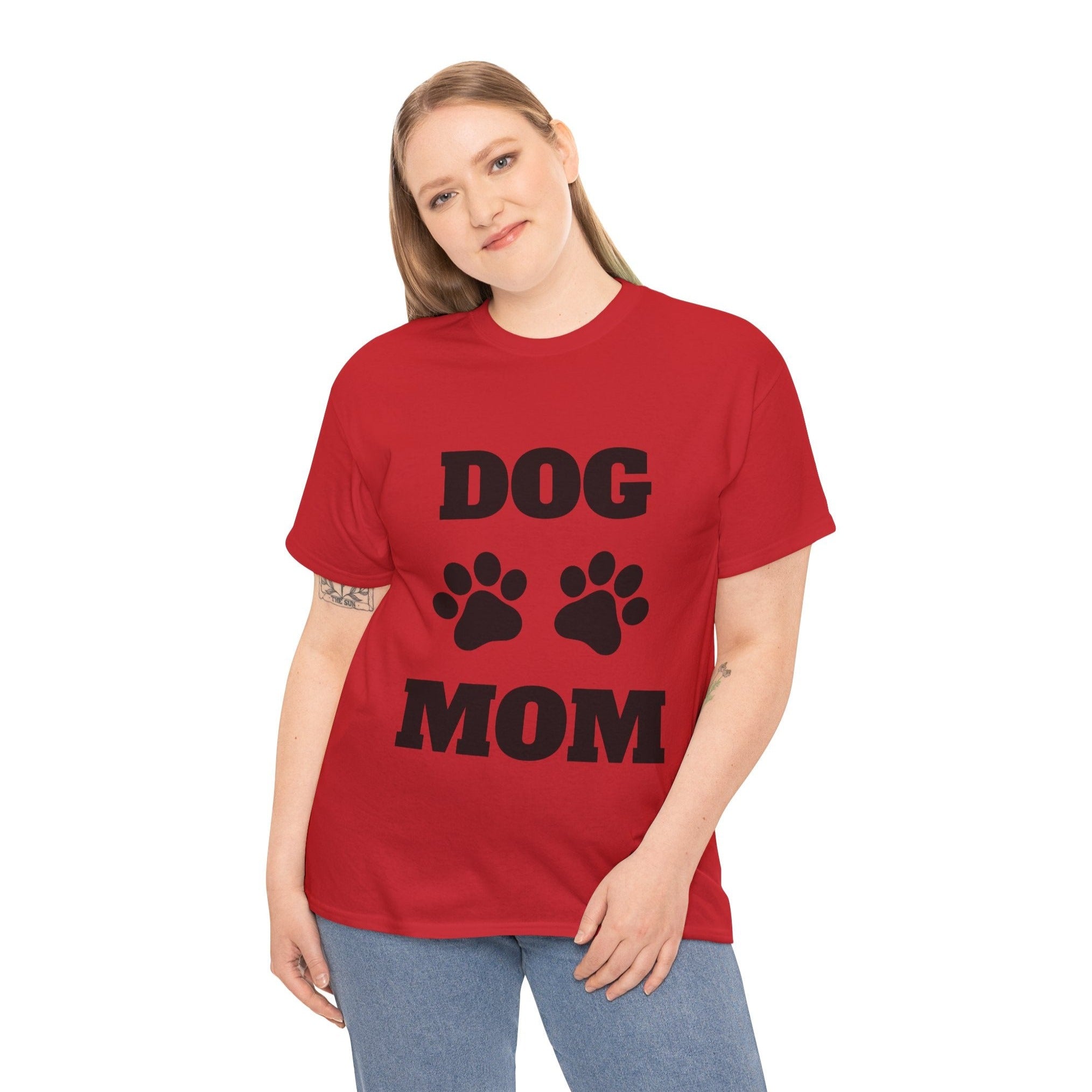 Dog Mom - Unisex Gildan T-Shirt for Adults | Perfect Gifts for Pet Lovers| Mother's Day, Birthday, Gift For Her | Paws Up Life, LLC