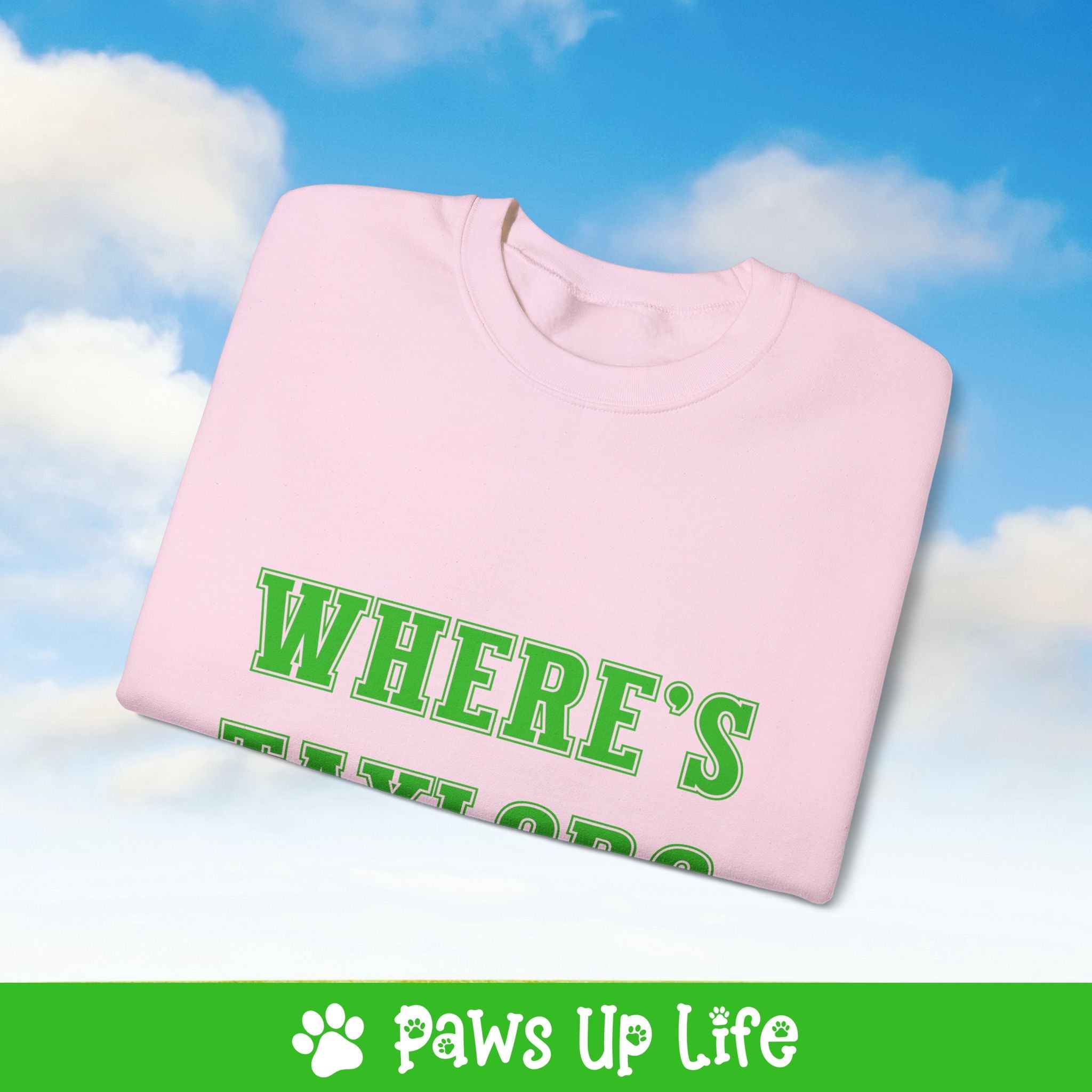 Where's Taylor Football Crewneck Sweatshirt, Unisex Gift for Animal Lovers, Dog Mom Dad Sweatshirt, Cute Dog Lover Apparel, Fun Pet | Paws Up Life, LLC