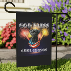 God Bless Cane Corso Patriotic Garden & House Banner | Paws Up Life, LLC