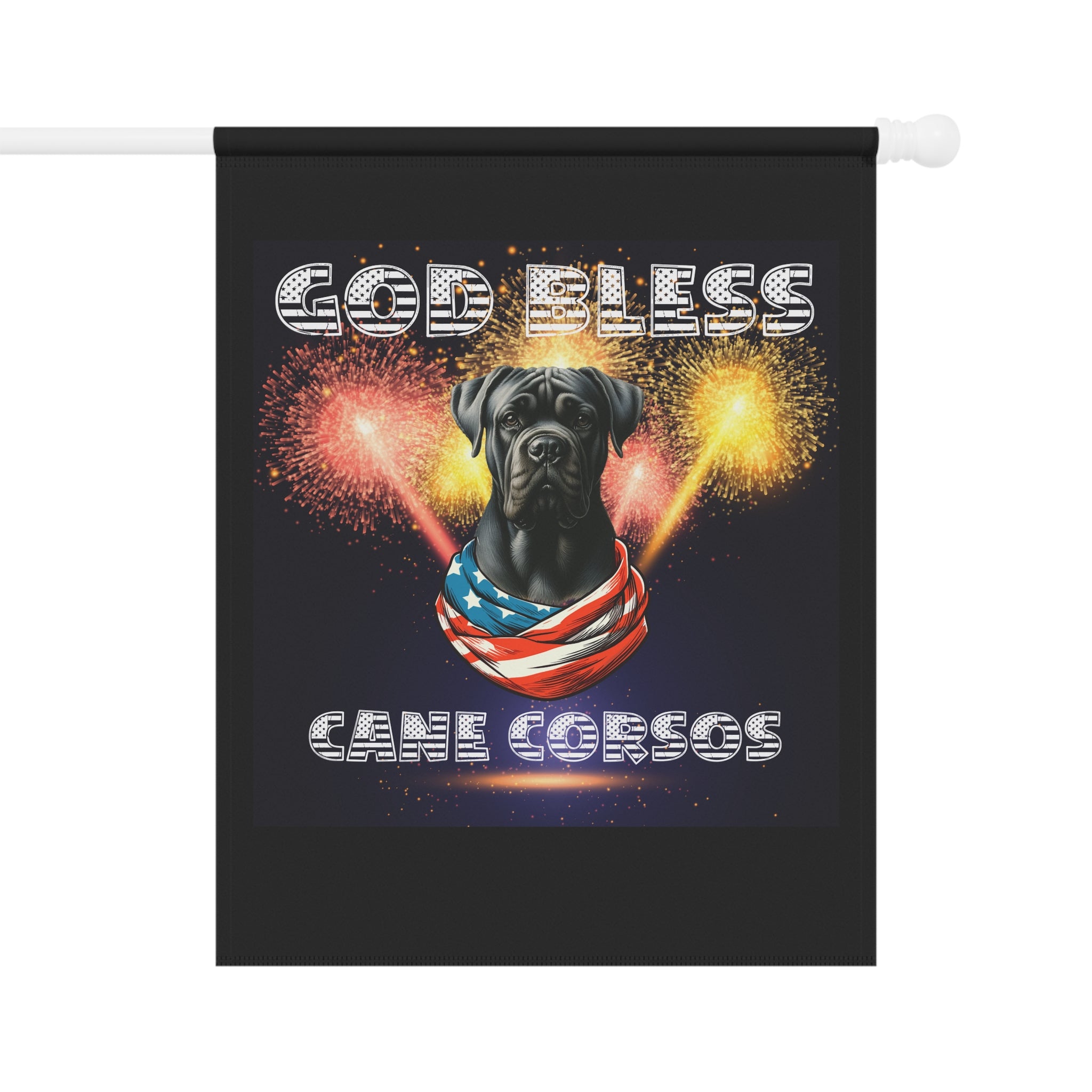 God Bless Cane Corso Patriotic Garden & House Banner | Paws Up Life, LLC