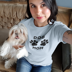 Dog Mom Soft Style Tee By Gildan|  Perfect Gift For Her| Mother's Day, Birthday, Christmas, New Puppy, New Pet Owner, Pet Adoption | Paws Up Life, LLC