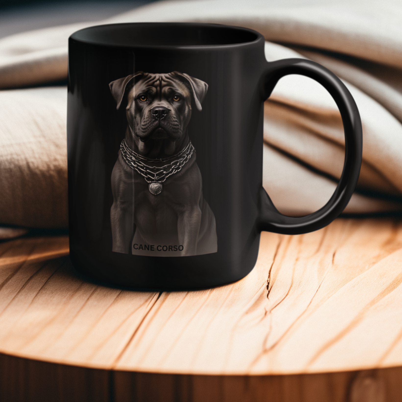 Cane Corso Coffee Mug  - Perfect Gift for Dog Lovers, Black Mug, 15oz | Paws Up Life, LLC