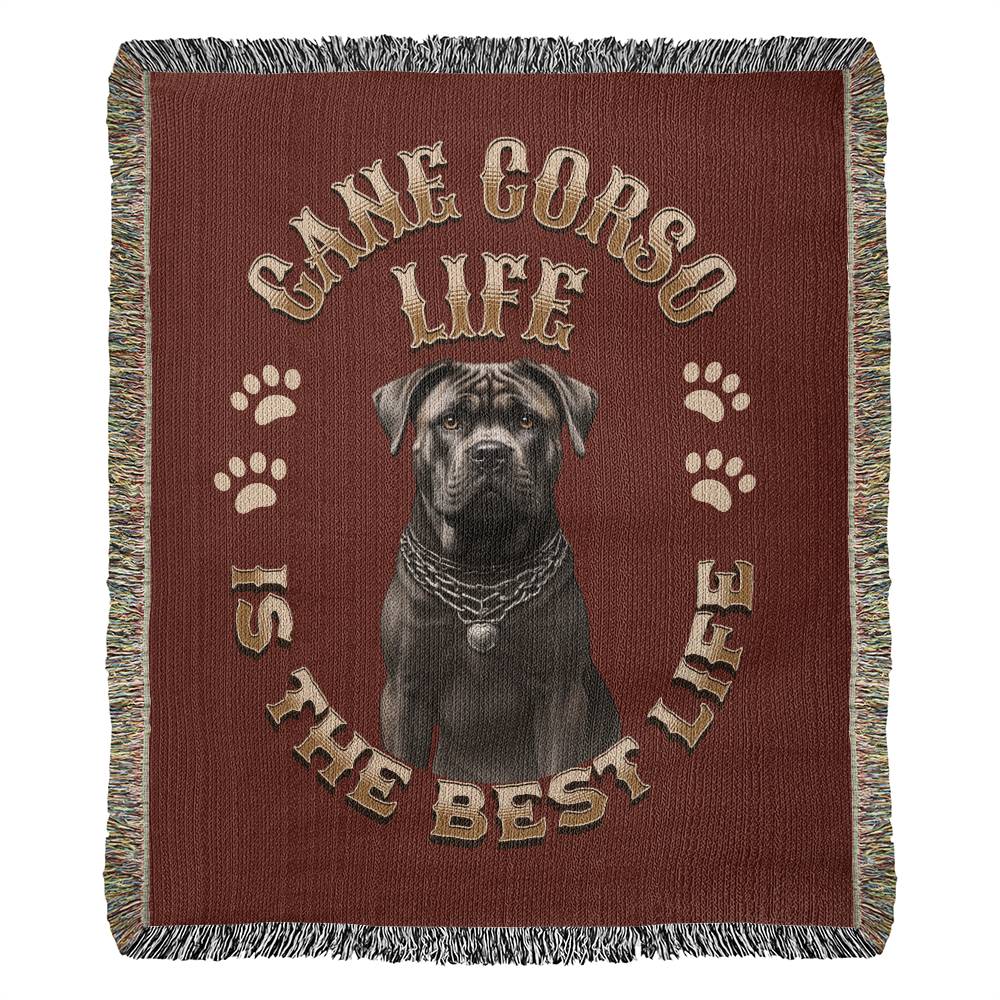 Cane Corso Heirloom Red Blanket: Premium Quality Throw, Gift For Her, Gift For Him, Birthday, Mother's Day, Father's Day, Holidays | Paws Up Life, LLC