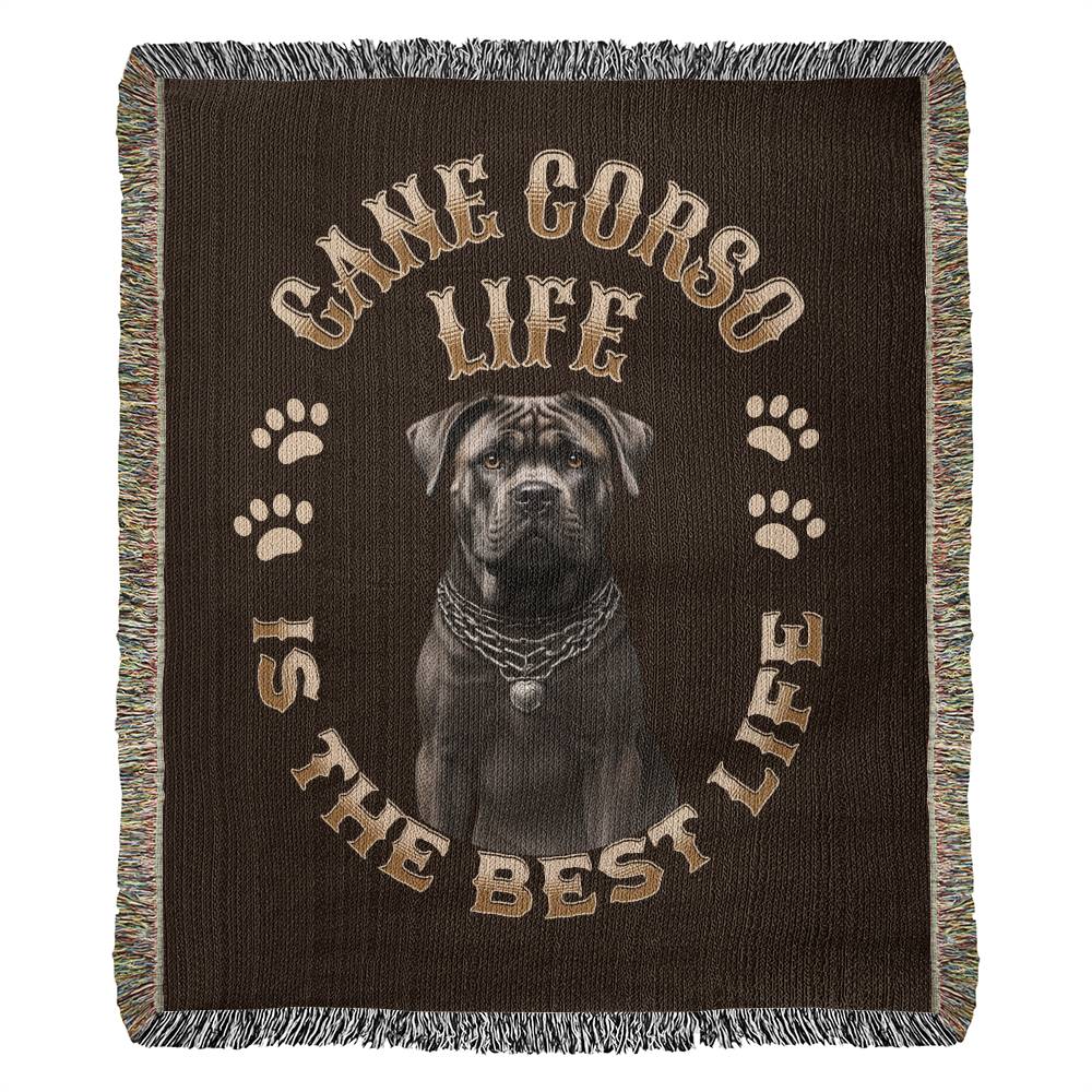 Cane Corso Heirloom Brown Blanket: Premium Quality Dog Throw, Gift For Her, Gift For Him, Birthday, Mother's Day, Father's Day, Holidays | Paws Up Life, LLC
