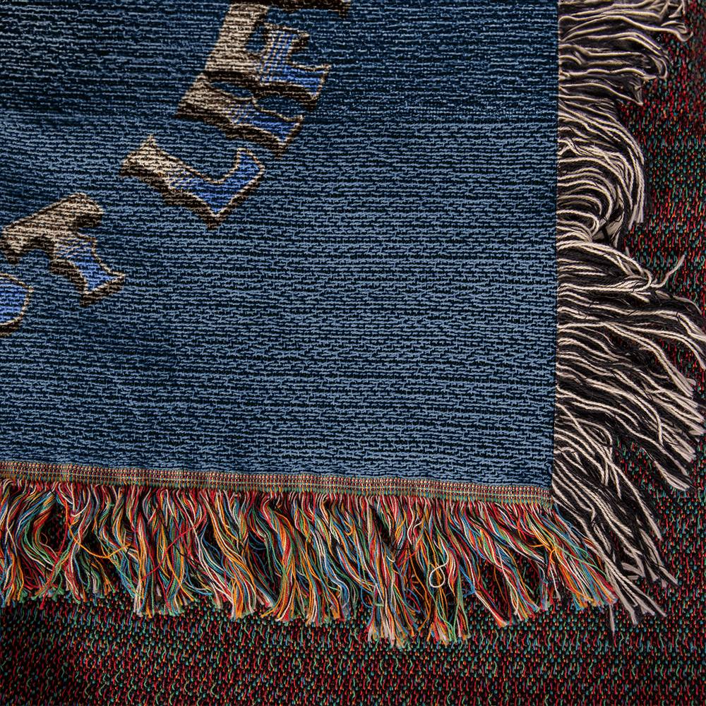 Dachshund Heirloom Blue Blanket: Premium Quality Wiener Dog Throw, Gift For Her, Gift For Him, Birthday, Mother's Day, Father's Day, Christmas | Paws Up Life, LLC