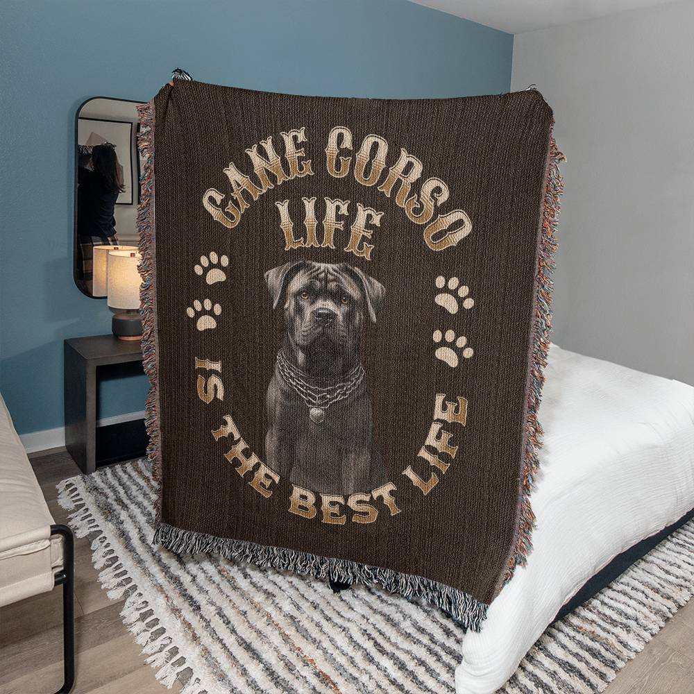 Cane Corso Heirloom Brown Blanket: Premium Quality Dog Throw, Gift For Her, Gift For Him, Birthday, Mother's Day, Father's Day, Holidays | Paws Up Life, LLC